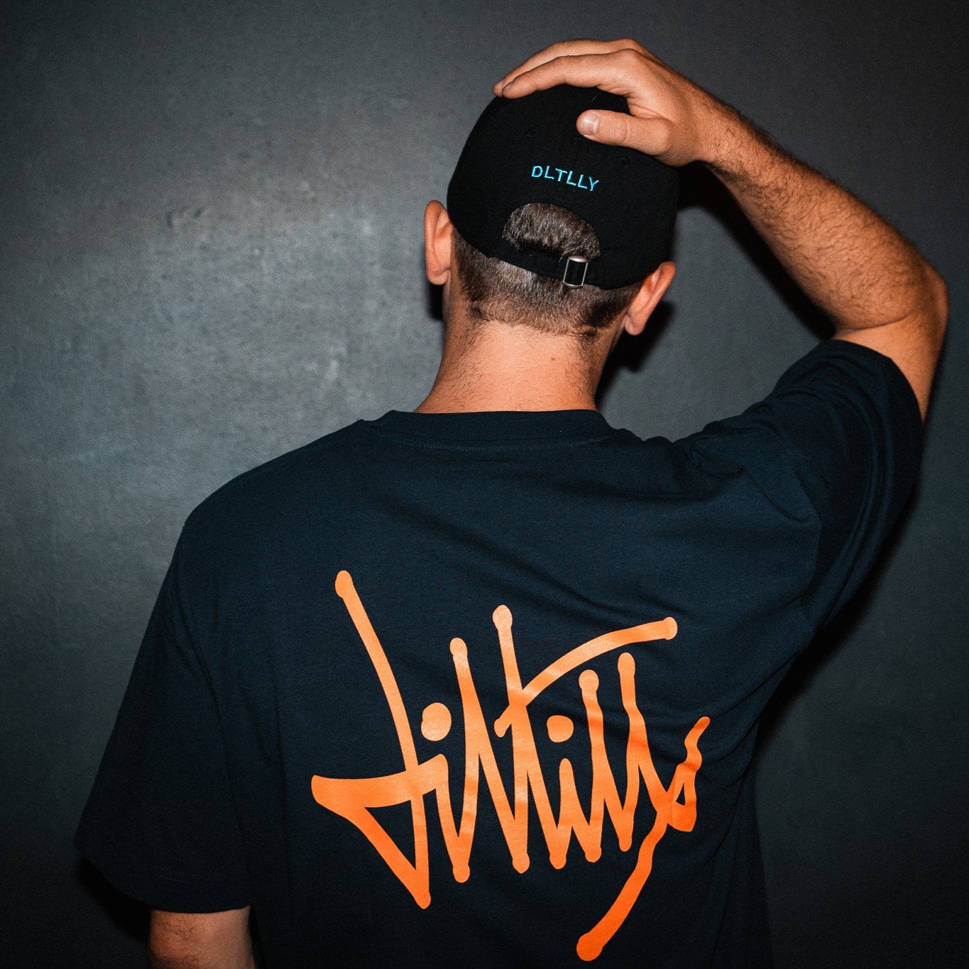 DLTLLY | battlerap. | SHIRT | NAVY + ORANGE | Regular Size
