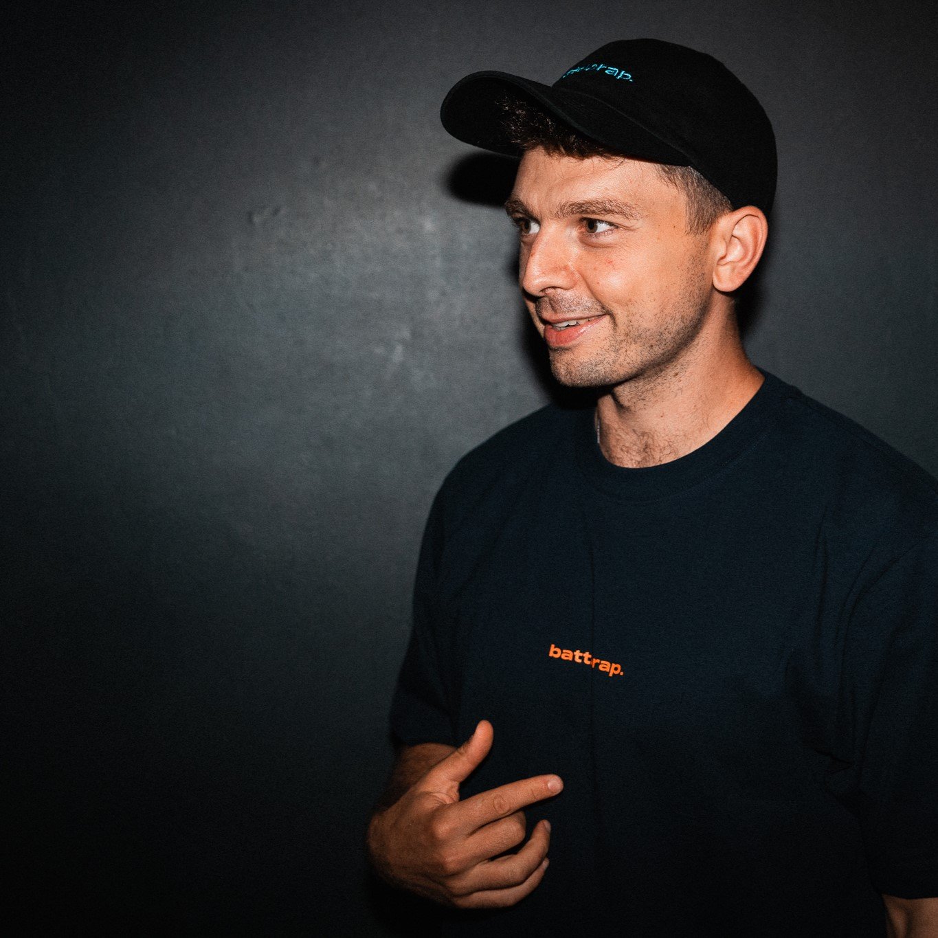 DLTLLY | battlerap. | SHIRT | NAVY + ORANGE | Regular Size