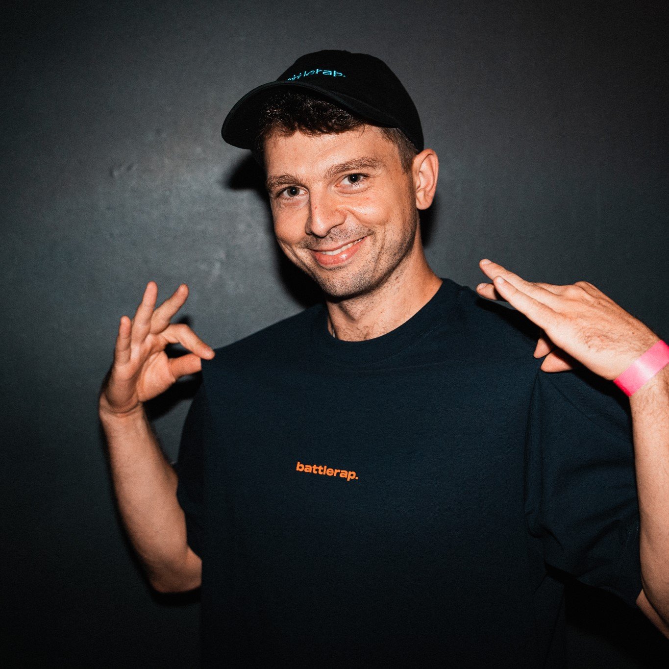 DLTLLY | battlerap. | SHIRT | NAVY + ORANGE | Regular Size