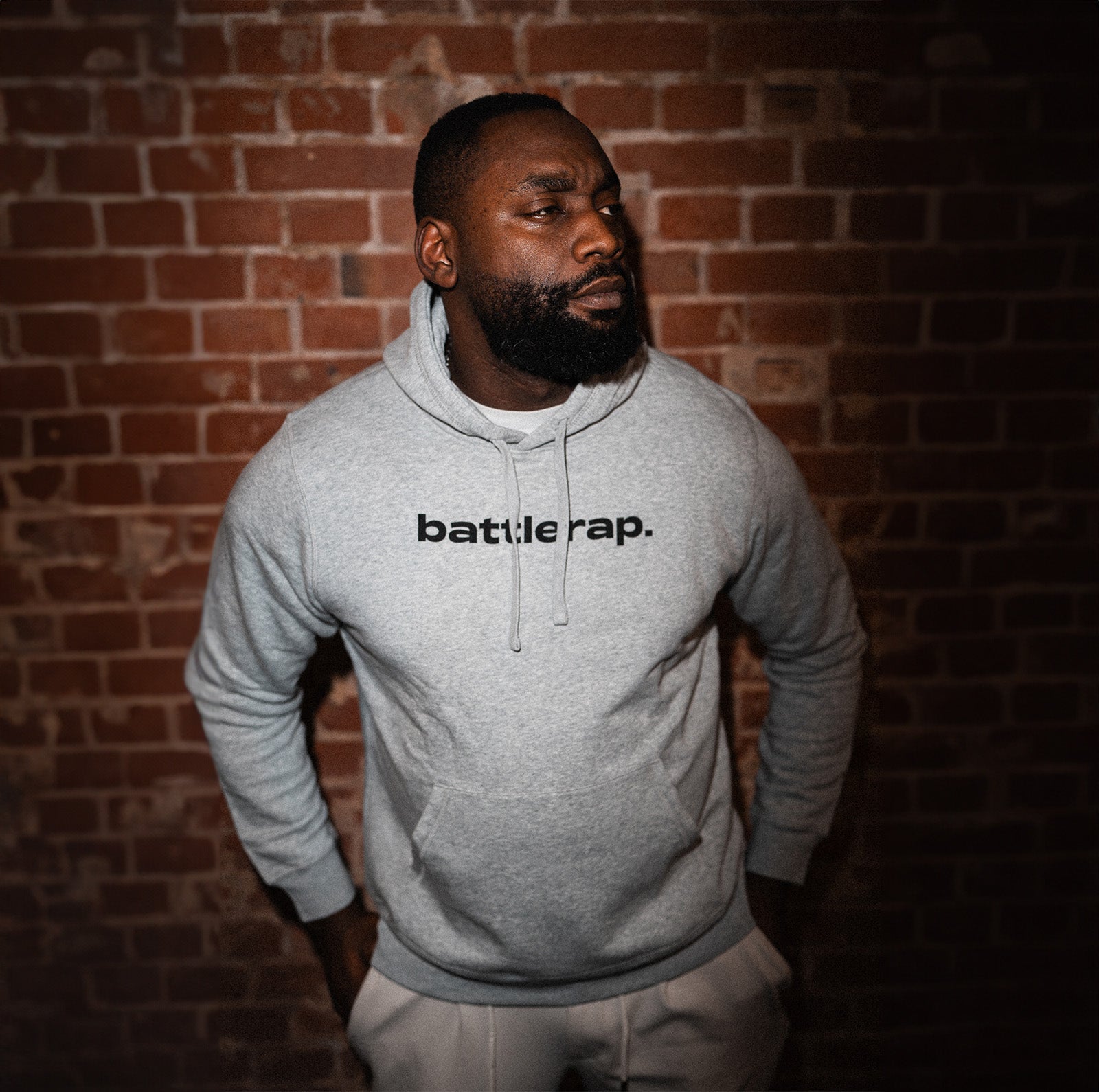 DLTLLY | battlerap. | Sweatshirt | Grau