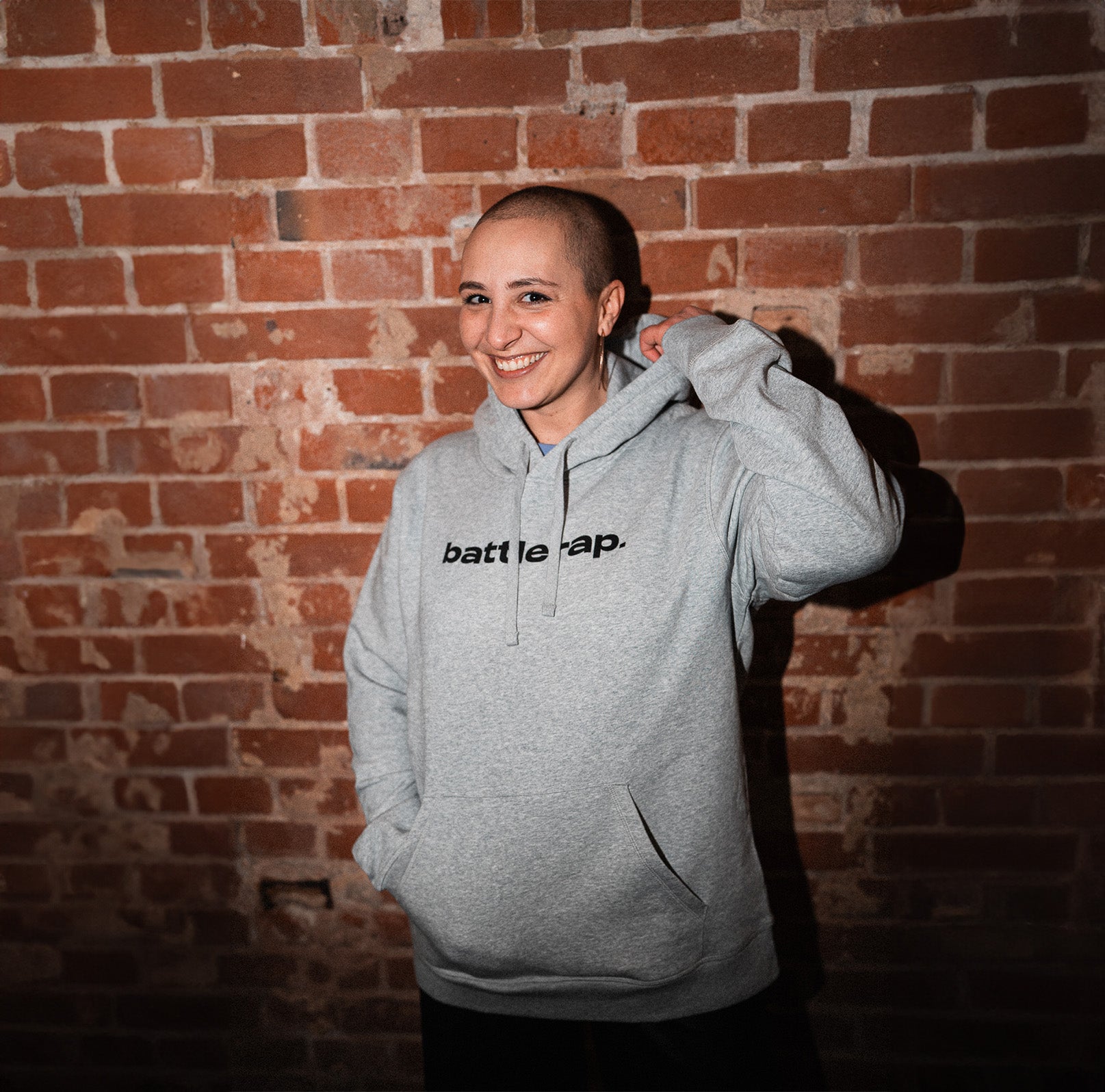DLTLLY | battlerap. | Sweatshirt | Grau