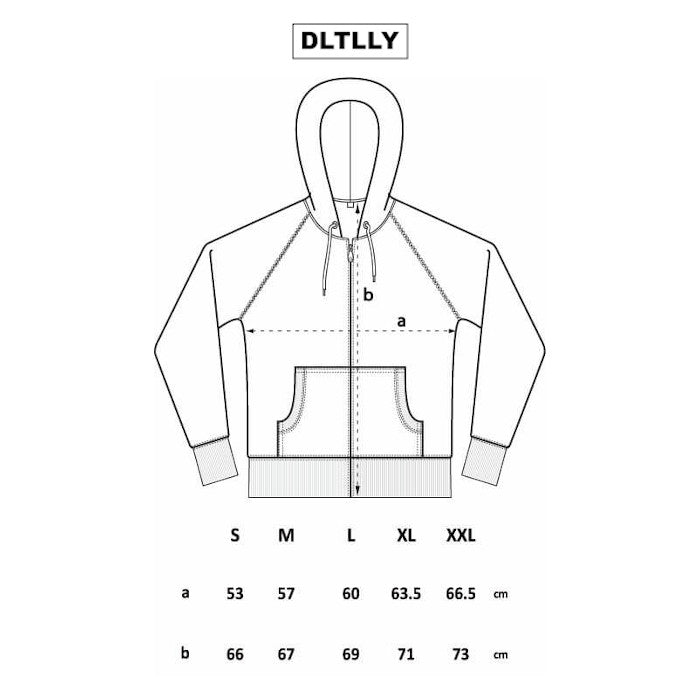 DLTLLY | ZIP-HOODIE | SCHWARZ